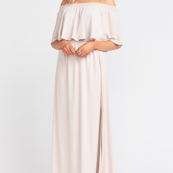 Show Me Your MuMu Dresses & Skirts - Show Me Your MuMu Hacienda Maxi Dress (Color: Show Me The Ring Crisp) - Size XS